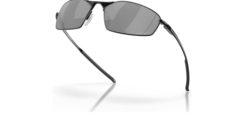 Oakley OO4141 Whisker Sunglasses - Mens, Satin Black Frame, Prizm Black Polarized Lens, 60, OO4141-414103-60