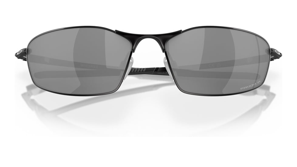 Oakley OO4141 Whisker Sunglasses - Mens, Satin Black Frame, Prizm Black Polarized Lens, 60, OO4141-414103-60