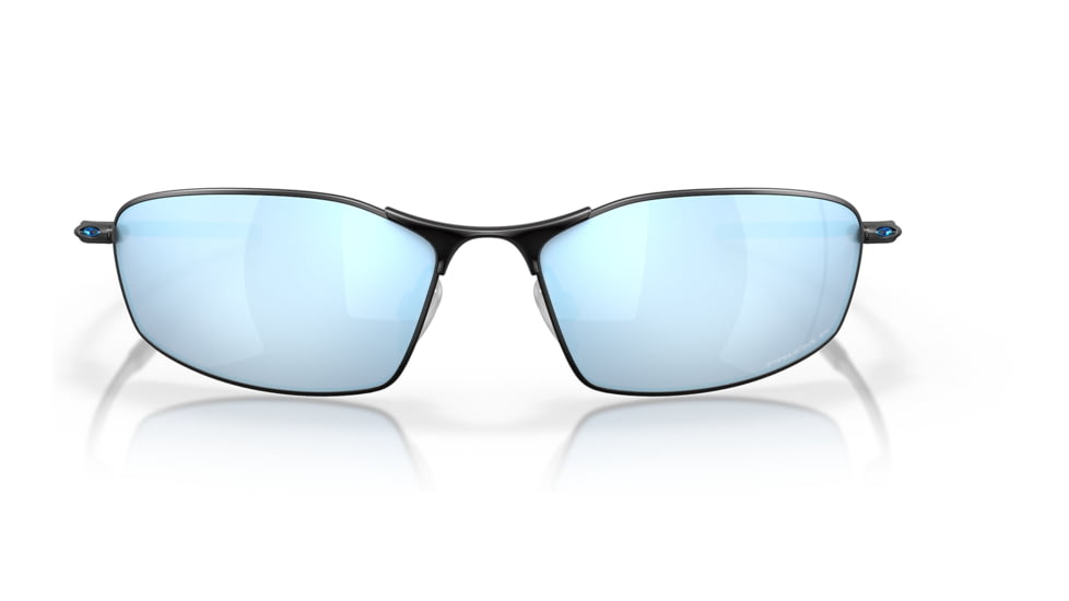Oakley OO4141 Whisker Sunglasses - Mens, Satin Black Frame, Prizm Deep Water Polarized Lens, 60, OO4141-414111-60