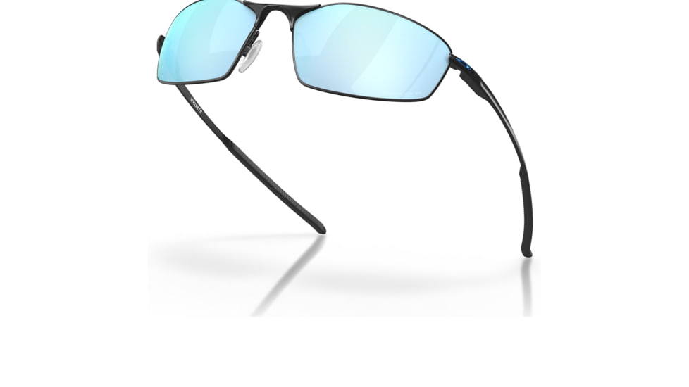 Oakley OO4141 Whisker Sunglasses - Mens, Satin Black Frame, Prizm Deep Water Polarized Lens, 60, OO4141-414111-60