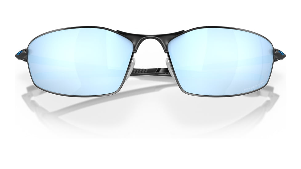 Oakley OO4141 Whisker Sunglasses - Mens, Satin Black Frame, Prizm Deep Water Polarized Lens, 60, OO4141-414111-60