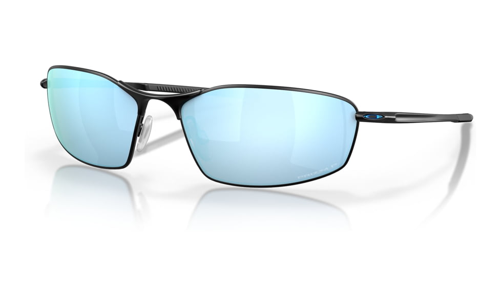 Oakley OO4141 Whisker Sunglasses - Men's, Satin Black Frame, Prizm Deep Water Polarized Lens, 60, OO4141-414111-60
