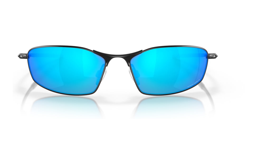 Oakley OO4141 Whisker Sunglasses - Mens, Satin Black Frame, Prizm Sapphire Lens, 60, OO4141-414114-60