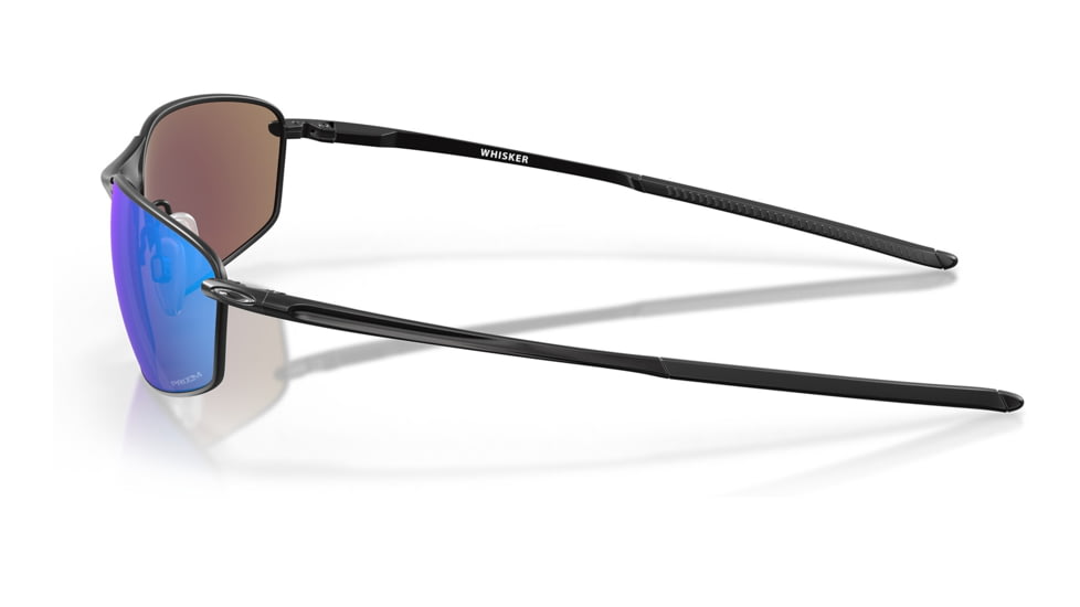 Oakley OO4141 Whisker Sunglasses - Mens, Satin Black Frame, Prizm Sapphire Lens, 60, OO4141-414114-60