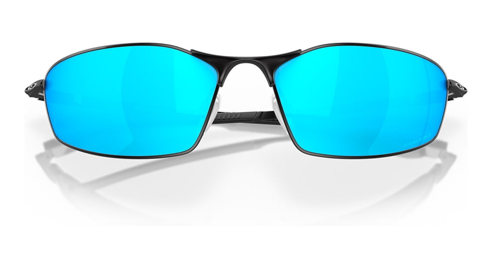 Oakley OO4141 Whisker Sunglasses - Mens, Satin Black Frame, Prizm Sapphire Lens, 60, OO4141-414114-60