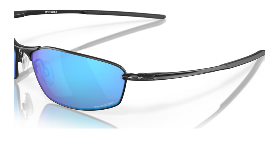 Oakley OO4141 Whisker Sunglasses - Mens, Satin Black Frame, Prizm Sapphire Lens, 60, OO4141-414114-60