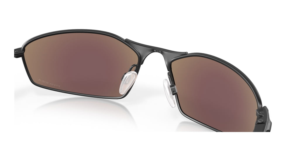 Oakley OO4141 Whisker Sunglasses - Mens, Satin Black Frame, Prizm Sapphire Lens, 60, OO4141-414114-60