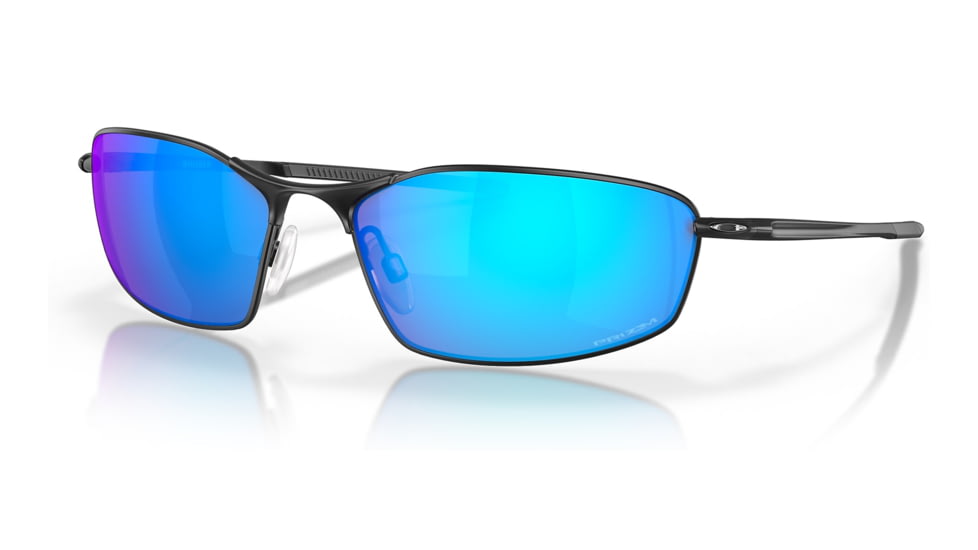 Oakley OO4141 Whisker Sunglasses - Men's, Satin Black Frame, Prizm Sapphire Lens, 60, OO4141-414114-60