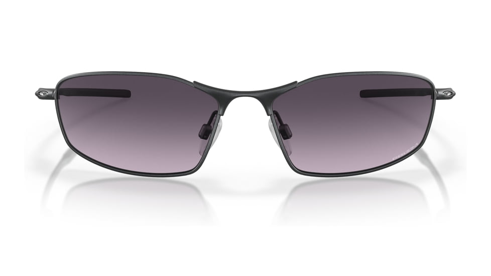 Oakley OO4141 Whisker Sunglasses - Mens, Satin Light Steel Frame, Prizm Grey Gradient Lens, 60, OO4141-414108-60
