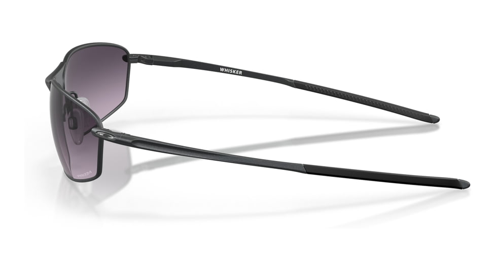 Oakley OO4141 Whisker Sunglasses - Mens, Satin Light Steel Frame, Prizm Grey Gradient Lens, 60, OO4141-414108-60