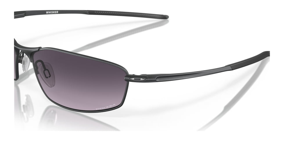 Oakley OO4141 Whisker Sunglasses - Mens, Satin Light Steel Frame, Prizm Grey Gradient Lens, 60, OO4141-414108-60