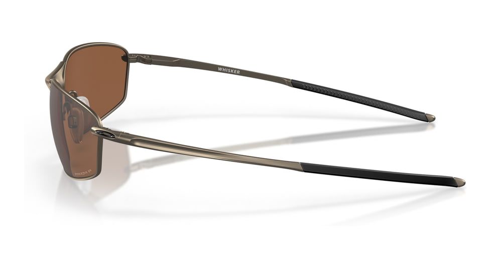 Oakley OO4141 Whisker Sunglasses - Men's, Satin Pewter Frame, Prizm Tungsten Polarized Lens, 60, OO4141-414113-60