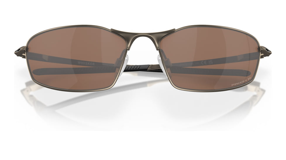 Oakley OO4141 Whisker Sunglasses - Mens, Satin Pewter Frame, Prizm Tungsten Polarized Lens, 60, OO4141-414113-60