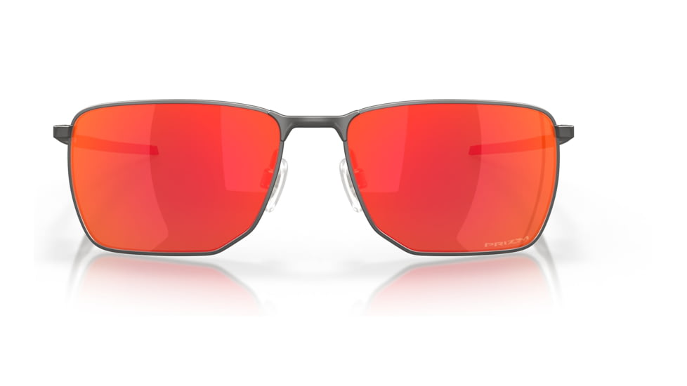 Oakley OO4142 Ejector Sunglasses - Mens, Matte Gunmetal Frame, Prizm Ruby Lens, 58, OO4142-414202-58