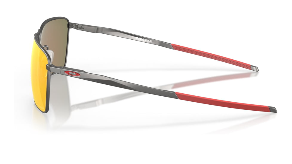 Oakley OO4142 Ejector Sunglasses - Men's, Matte Gunmetal Frame, Prizm Ruby Lens, 58, OO4142-414202-58