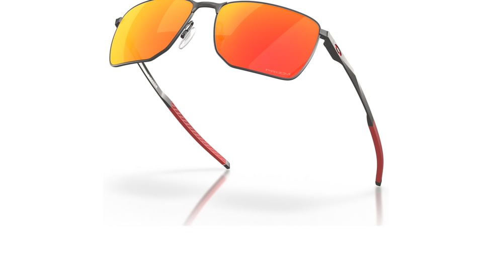 Oakley OO4142 Ejector Sunglasses - Mens, Matte Gunmetal Frame, Prizm Ruby Lens, 58, OO4142-414202-58