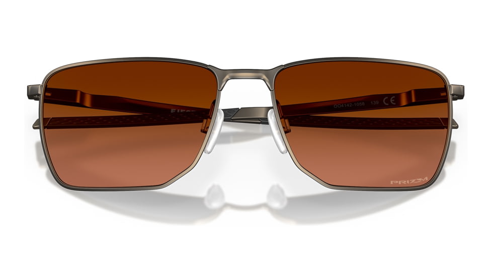 Oakley OO4142 Ejector Sunglasses - Mens, Pewter Frame, Prizm Brown Gradient Lens, 58, OO4142-414210-58