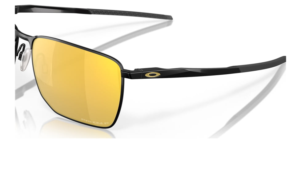 Oakley OO4142 Ejector Sunglasses - Mens, Satin Black Frame, Prizm 24K Polarized Lens, 58, OO4142-414214-58