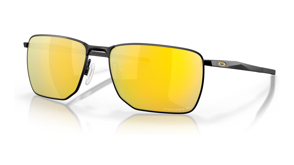 Oakley OO4142 Ejector Sunglasses - Mens, Satin Black Frame, Prizm 24K Polarized Lens, 58, OO4142-414214-58
