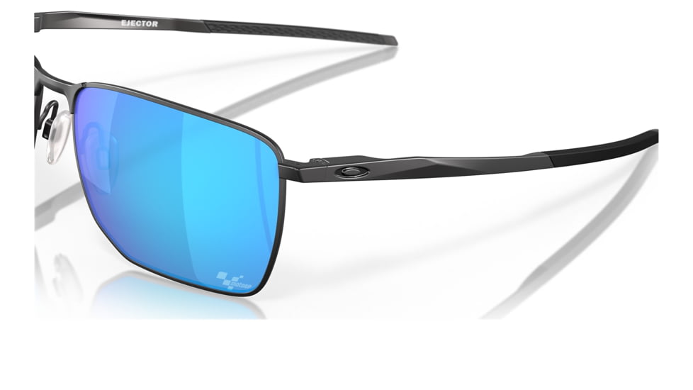 Oakley OO4142 Ejector Sunglasses - Mens, Satin Black Frame, Prizm Sapphire Lens, 58, OO4142-414212-58