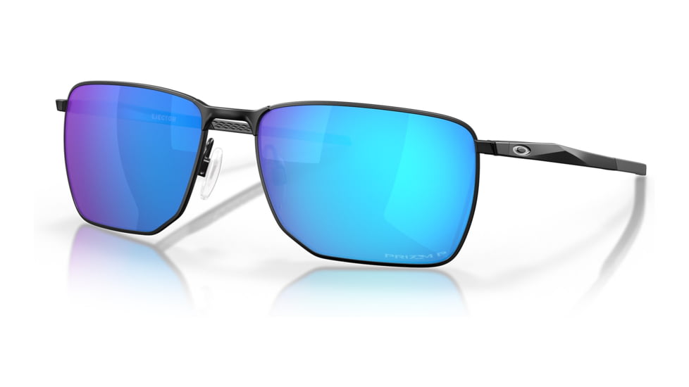 Oakley OO4142 Ejector Sunglasses - Men's, Satin Black Frame, Prizm Sapphire Polarized Lens, 58, OO4142-414216-58