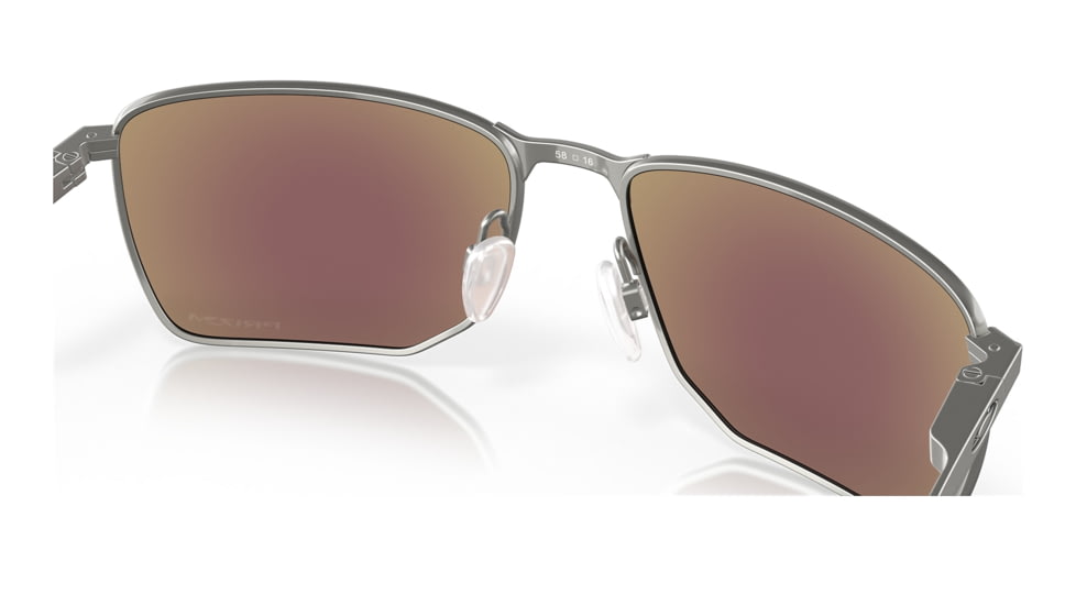 Oakley OO4142 Ejector Sunglasses - Men's, Satin Chrome Frame, Prizm Sapphire Lens, 58, OO4142-414204-58