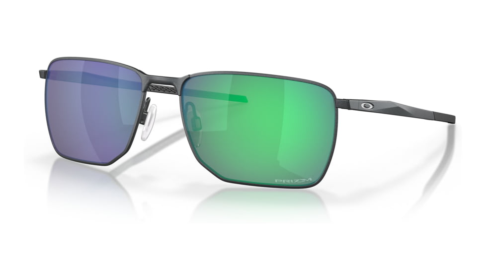 Oakley OO4142 Ejector Sunglasses - Mens, Satin Light Steel Frame, Prizm Jade Lens, 58, OO4142-414213-58
