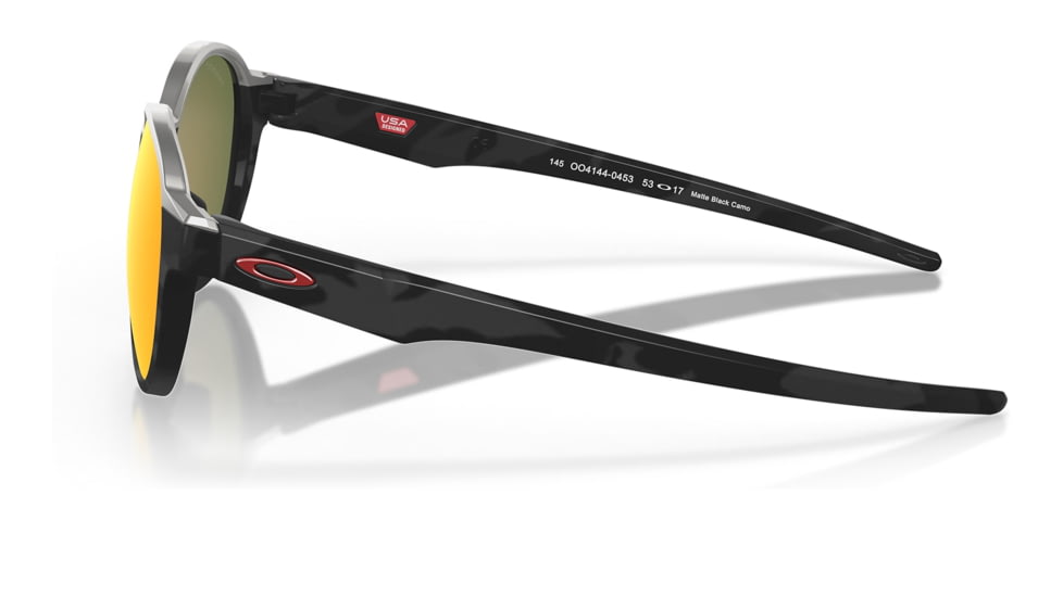 Oakley OO4144 Coinflip Sunglasses - Mens, Matte Black Camo Frame, Prizm Ruby Polarized Lens, 53, OO4144-414404-53