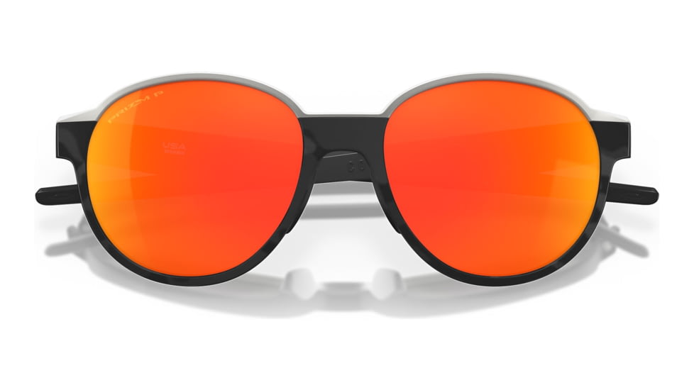 Oakley OO4144 Coinflip Sunglasses - Mens, Matte Black Camo Frame, Prizm Ruby Polarized Lens, 53, OO4144-414404-53