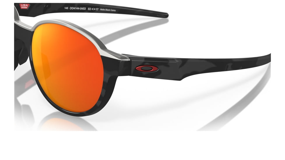Oakley OO4144 Coinflip Sunglasses - Mens, Matte Black Camo Frame, Prizm Ruby Polarized Lens, 53, OO4144-414404-53