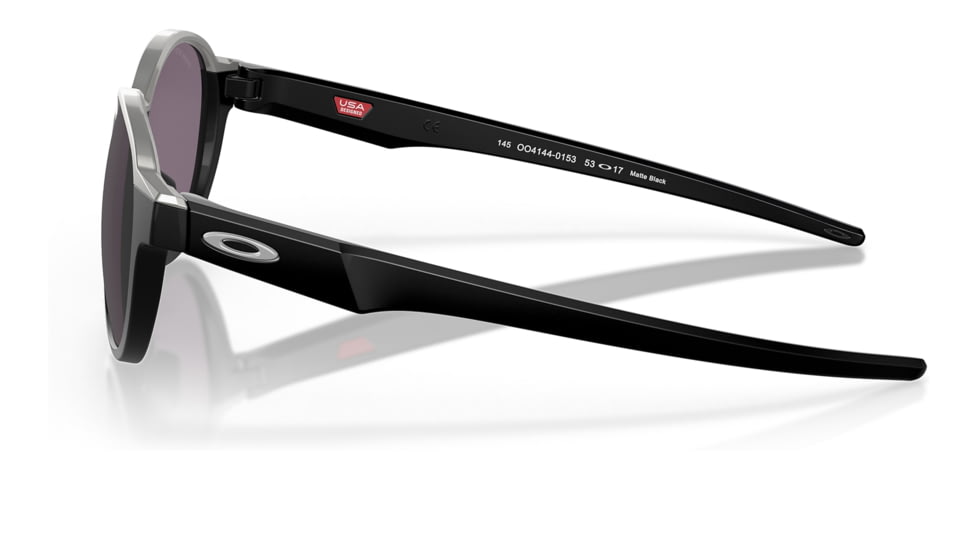 Oakley OO4144 Coinflip Sunglasses - Mens, Matte Black Frame, Prizm Grey Lens, 53, OO4144-414401-53