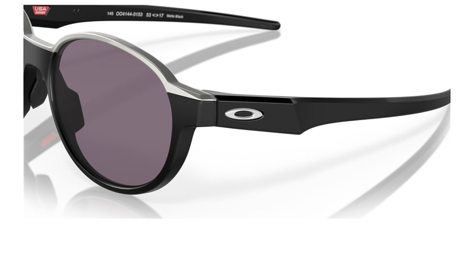 Oakley OO4144 Coinflip Sunglasses - Mens, Matte Black Frame, Prizm Grey Lens, 53, OO4144-414401-53