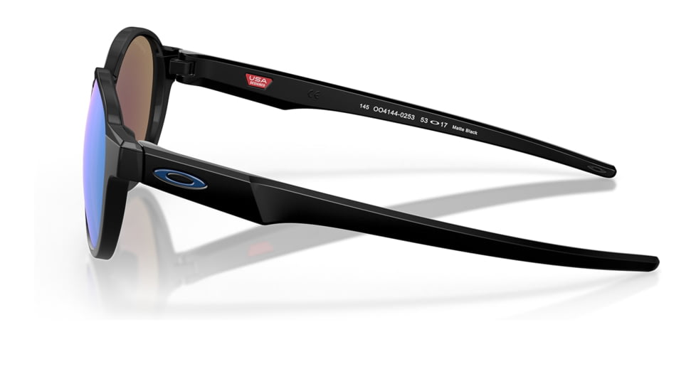 Oakley OO4144 Coinflip Sunglasses - Men's, Matte Black Frame, Prizm Sapphire Lens, 53, OO4144-414402-53