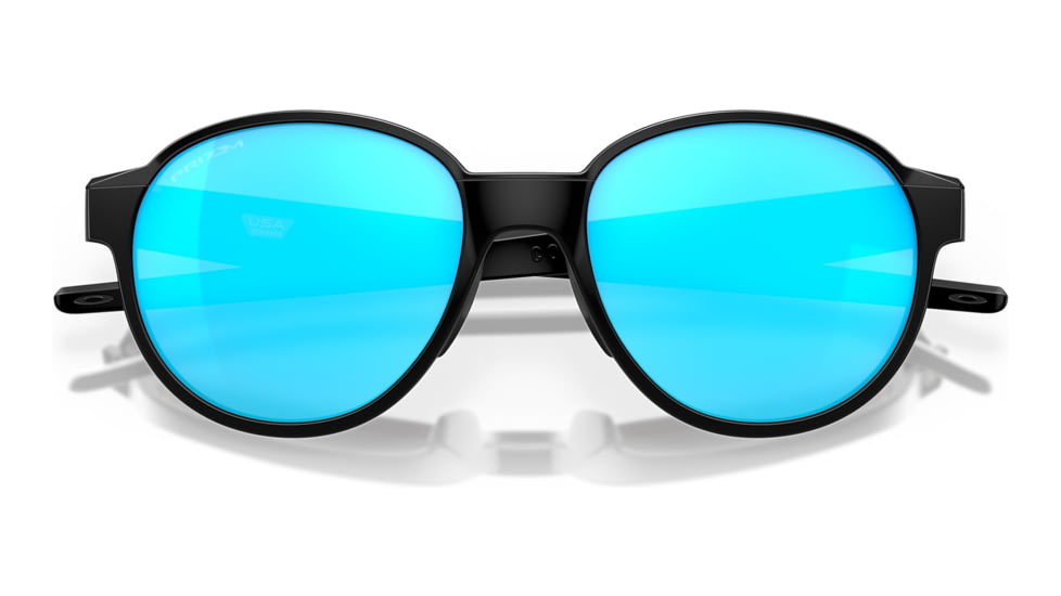 Oakley OO4144 Coinflip Sunglasses - Mens, Matte Black Frame, Prizm Sapphire Lens, 53, OO4144-414402-53