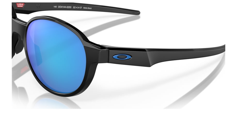 Oakley OO4144 Coinflip Sunglasses - Mens, Matte Black Frame, Prizm Sapphire Lens, 53, OO4144-414402-53