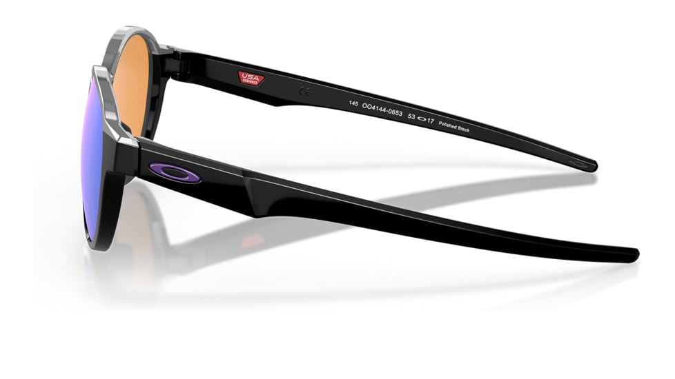 Oakley OO4144 Coinflip Sunglasses - Mens, Polished Black Frame, Prizm Violet Lens, 53, OO4144-414406-53