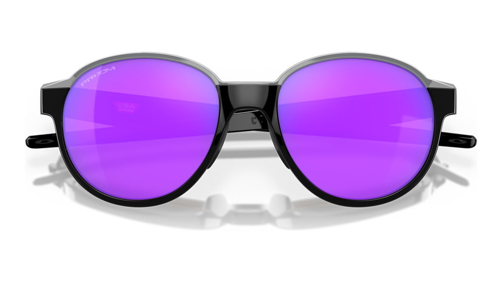 Oakley OO4144 Coinflip Sunglasses - Mens, Polished Black Frame, Prizm Violet Lens, 53, OO4144-414406-53