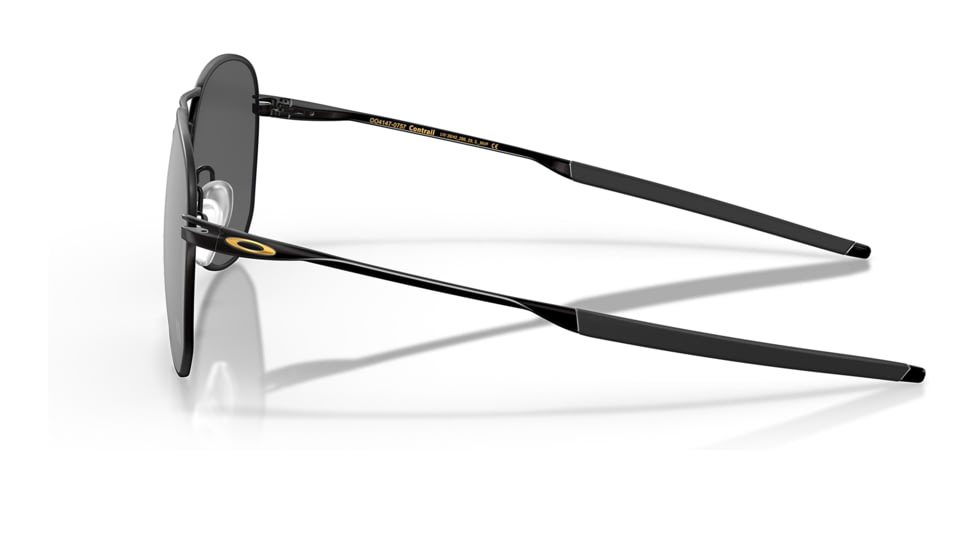 Oakley OO4147 Contrail Sunglasses - Mens, Satin Black Frame, Prizm Black Lens, 57, OO4147-414707-57