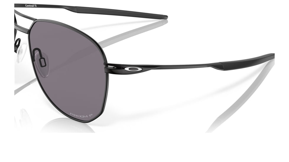 Oakley OO6050 Contrail TI Sunglasses - Mens, Satin Black Frame, Prizm Grey Polarized Lens, 57, OO6050-605001-57
