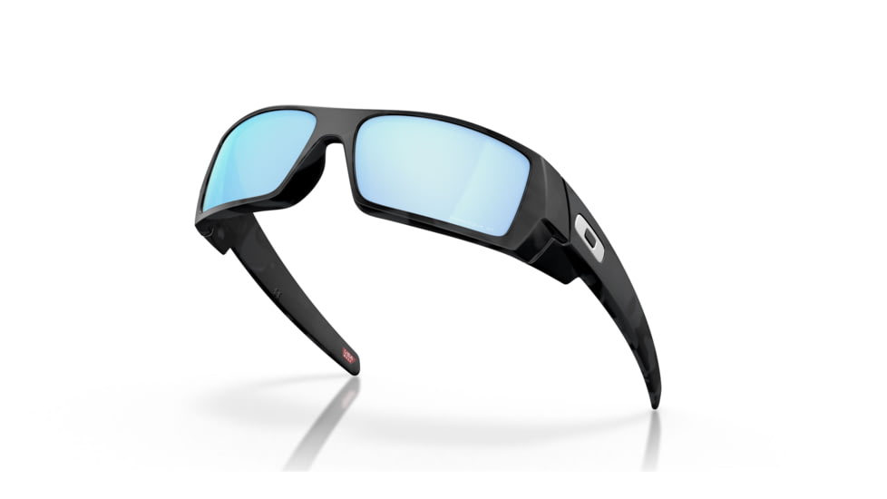 Oakley OO9014 Gascan Sunglasses - Men's, Matte Black Camo Frame, Prizm Deep Water Polarized Lens, Asian Fit, 60, OO9014-901481-60