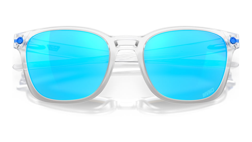 Oakley OO9018 Ojector Sunglasses - Mens, Matte Clear Frame, Prizm Sapphire Lens, 55, OO9018-901811-55