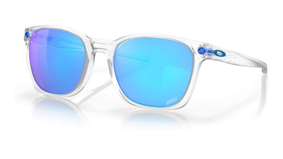 Oakley OO9018 Ojector Sunglasses - Mens, Matte Clear Frame, Prizm Sapphire Lens, 55, OO9018-901811-55