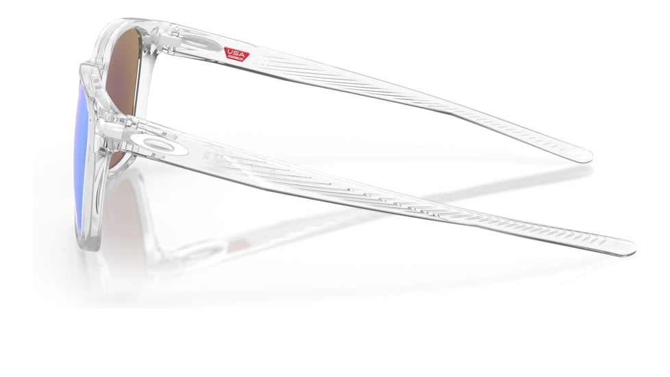 Oakley OO9018 Ojector Sunglasses - Mens, Polished Clear Frame, Prizm Sapphire Lens, 55, OO9018-901802-55