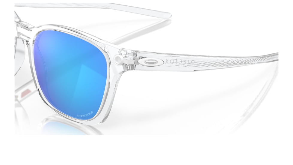 Oakley OO9018 Ojector Sunglasses - Men's, Polished Clear Frame, Prizm Sapphire Lens, 55, OO9018-901802-55