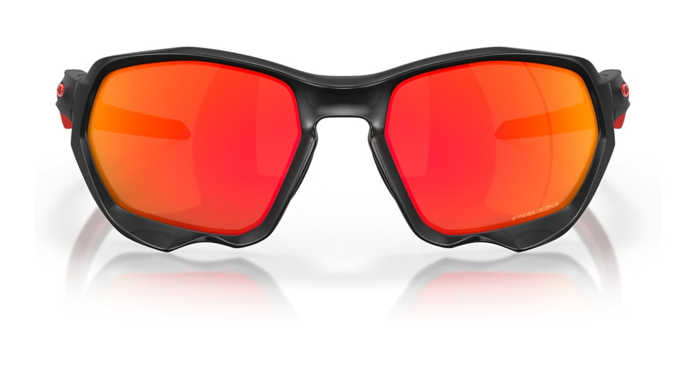 Oakley OO9019A Plazma A Sunglasses - Mens, Matte Black Ink Frame, Prizm Ruby Lens, Asian Fit, 59, OO9019A-901917-59