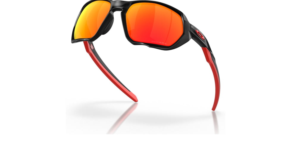 Oakley OO9019A Plazma A Sunglasses - Mens, Matte Black Ink Frame, Prizm Ruby Lens, Asian Fit, 59, OO9019A-901917-59