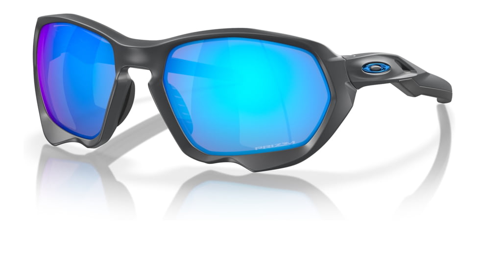 Oakley OO9019A Plazma A Sunglasses - Mens, Matte Carbon Frame, Prizm Sapphire Lens, Asian Fit, 59, OO9019A-901905-59