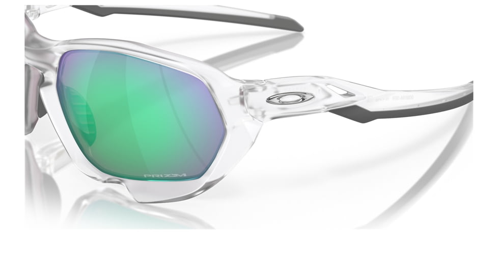 Oakley OO9019A Plazma A Sunglasses - Mens, Matte Clear Frame, Prizm Jade Road Lens, Asian Fit, 59, OO9019A-901918-59