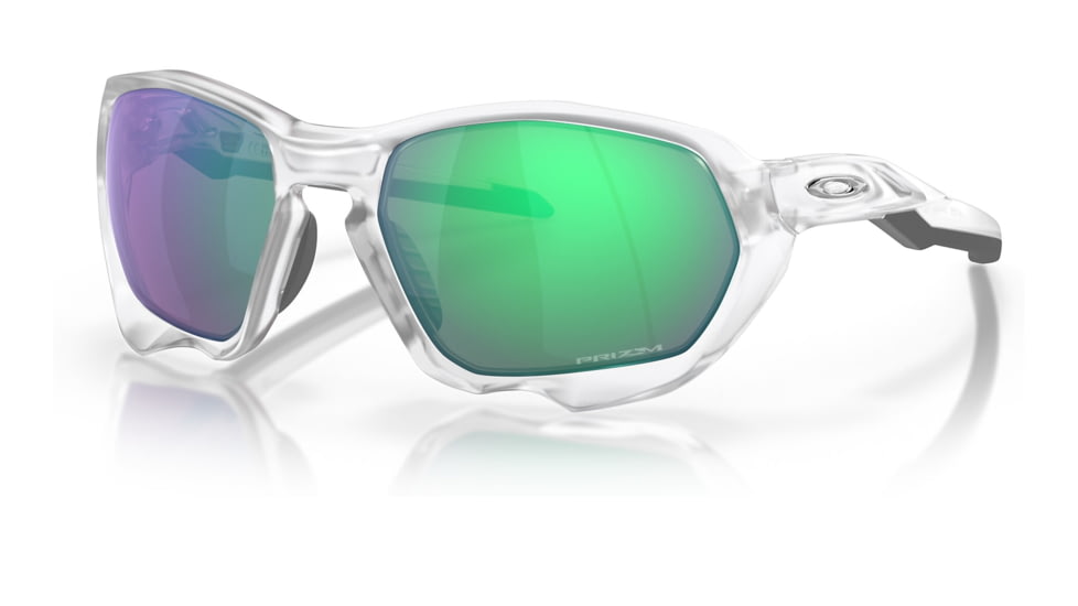 Oakley OO9019A Plazma A Sunglasses - Mens, Matte Clear Frame, Prizm Jade Road Lens, Asian Fit, 59, OO9019A-901918-59