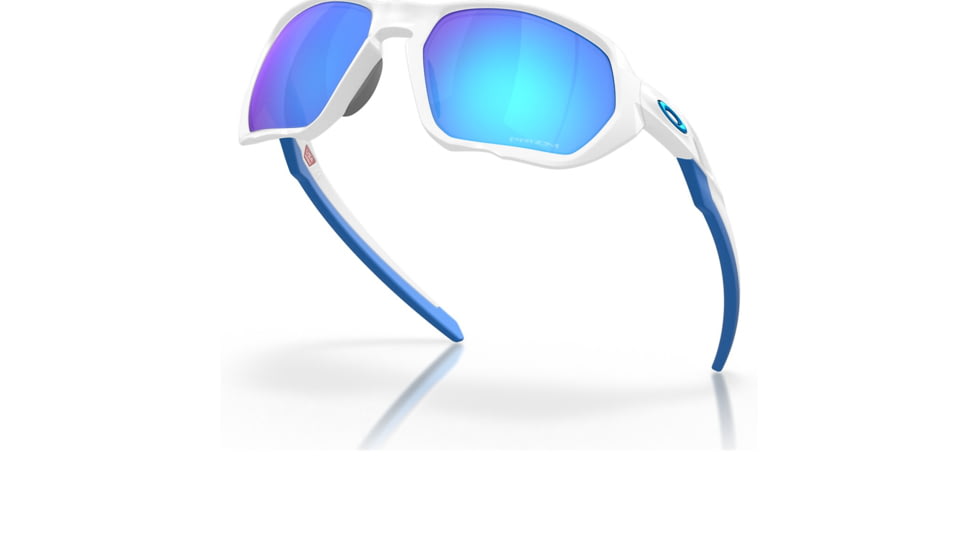 Oakley OO9019A Plazma A Sunglasses - Mens, Matte White Frame, Prizm Sapphire Lens, Asian Fit, 59, OO9019A-901916-59